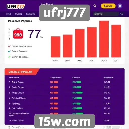 Análise da popularidade do site de jogos ufrj777